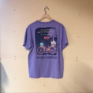Simply Southern Purple Short Sleeve Tee